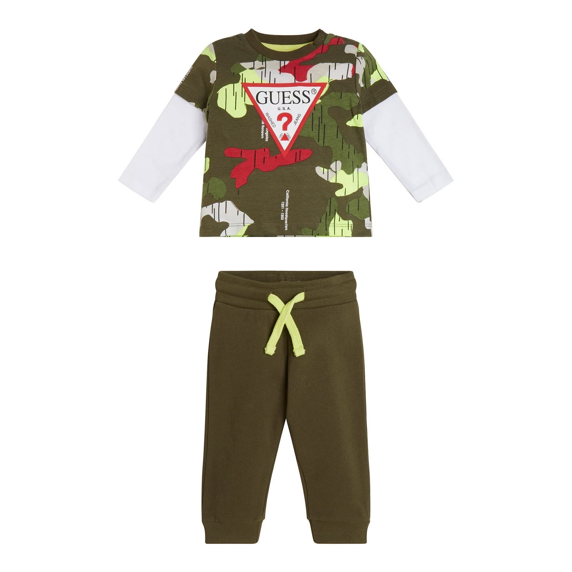 GUESSbaby-boys Guess Triangle Stream Jersey 2 Piece Set Playwear sets