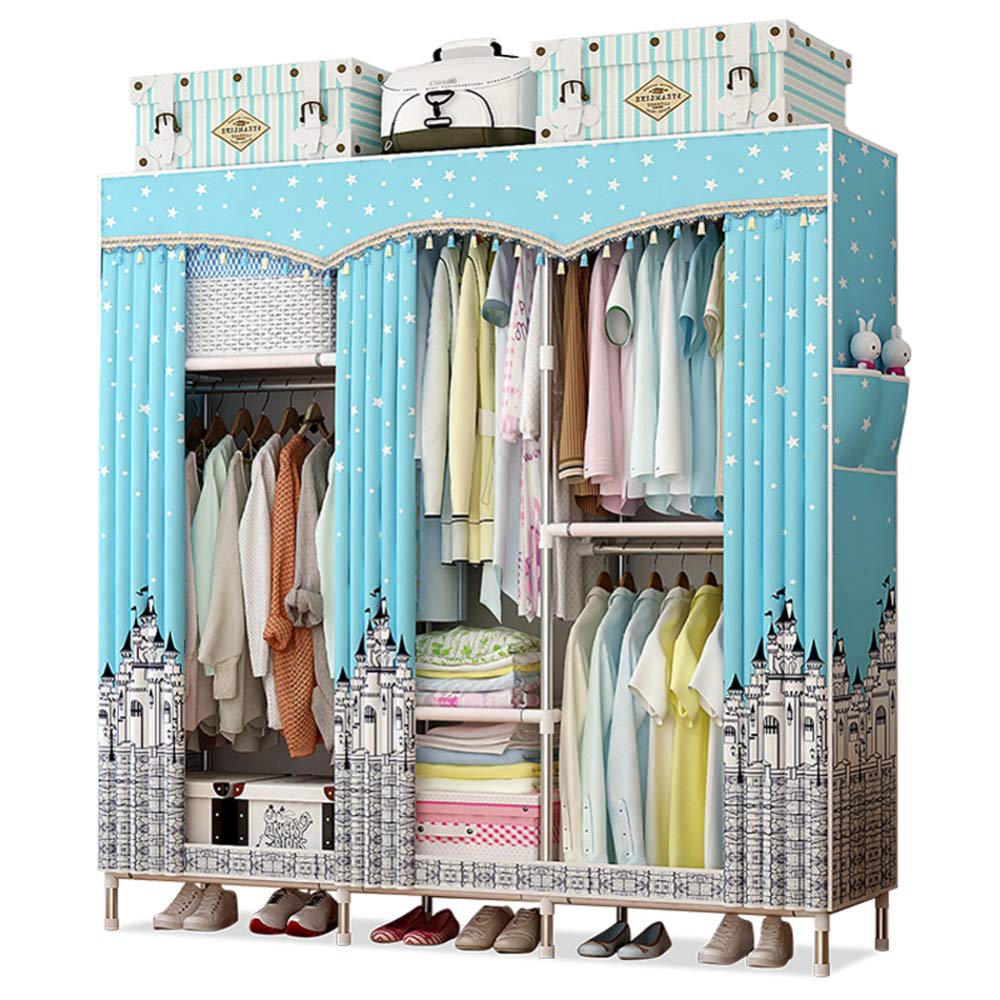 Placard en tissu de renforcement audacieux armoire penderie acier 25mm