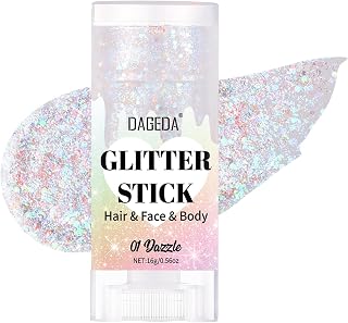 Prreal Body Glitter Stick, Sparkly Face Glitter Gel Makeup,Holographic H...