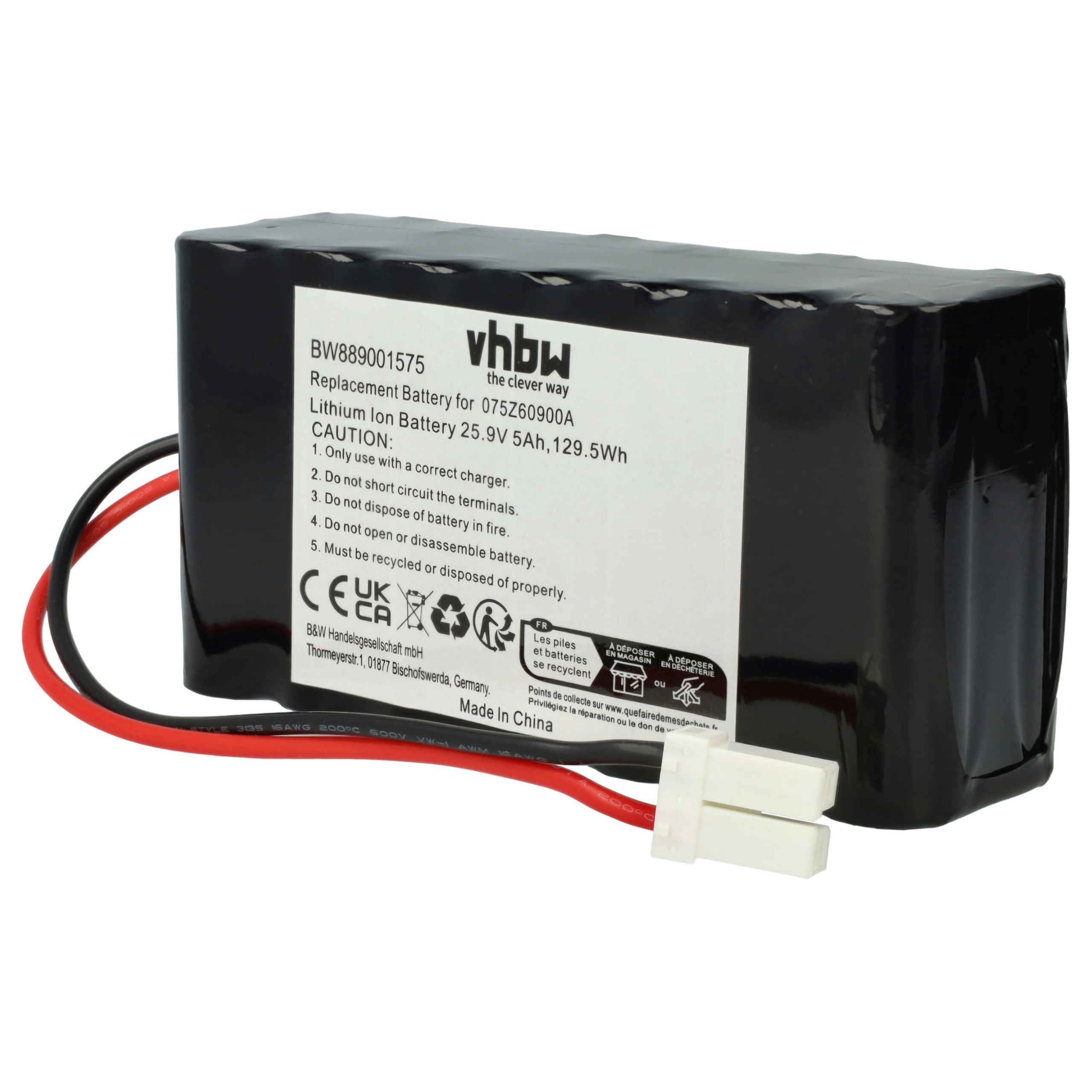 vhbw batteria compatibile con Ambrogio L25 Twenty 25 rasaerba 5000mAh, 25,9V, Li-Ion