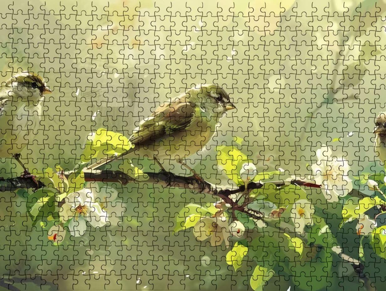 Puzzle 1000 para Adultos, Flores De PáJaro, Rompecabezas Clásicos LDYQS7447