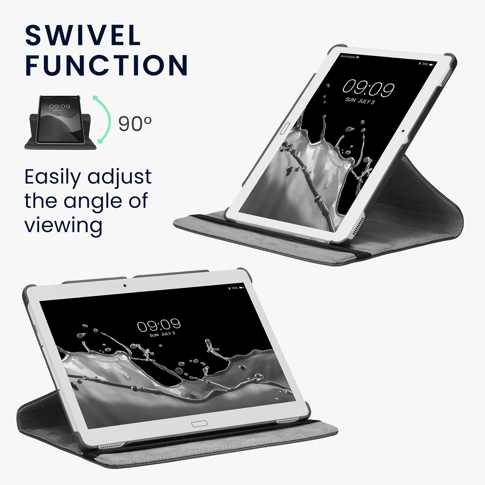 Kwmobile Hülle Für Huawei MediaPad M2 10.0 – 360° Klappcase Mit Ständerfunktion