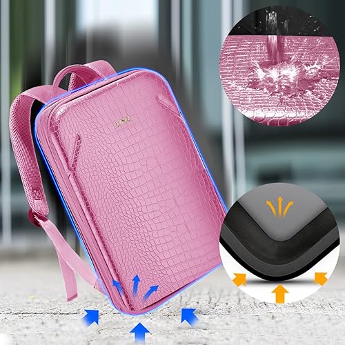 Miniatura 3 de ZINZ Mochila delgada para laptop de 15, 15.6 y 16 pulgadas, con capacidad variable y puerto USB, mochila de negocios antirrobo resistente al agua,
