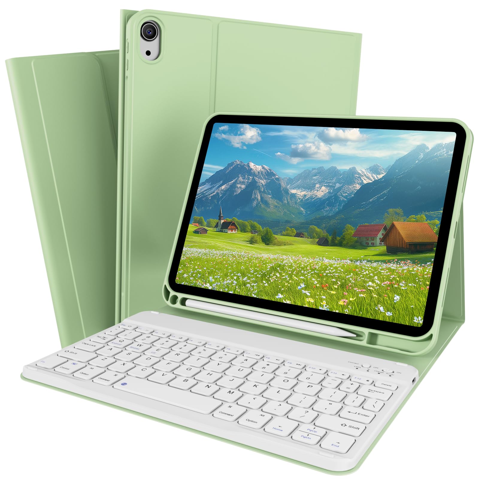 ZOPSGYU for iPad (A16) 11th Generation 11 Inch 2025, 10th Generation 10.9 Inch 2022 Case with Keyboard, Detachable Wireless Bluetooth Keyboard, Multi
