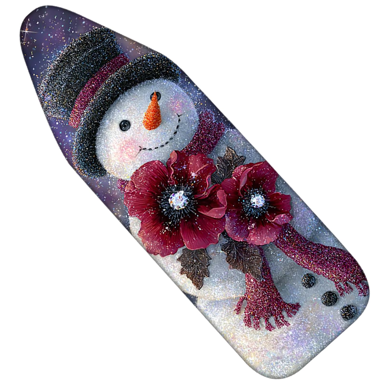Nuxovilar Snowman Flowers Ironing Board Cover 15x54 Polyester