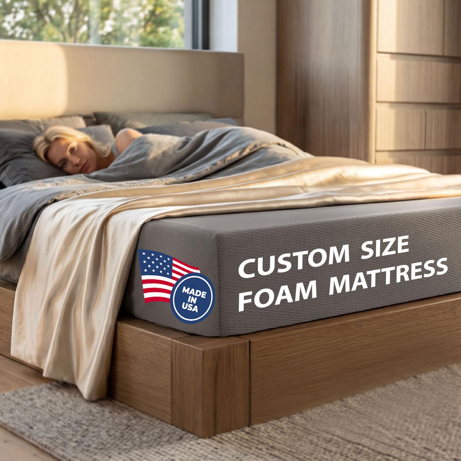Matini Home Custom Size Foam Mattress