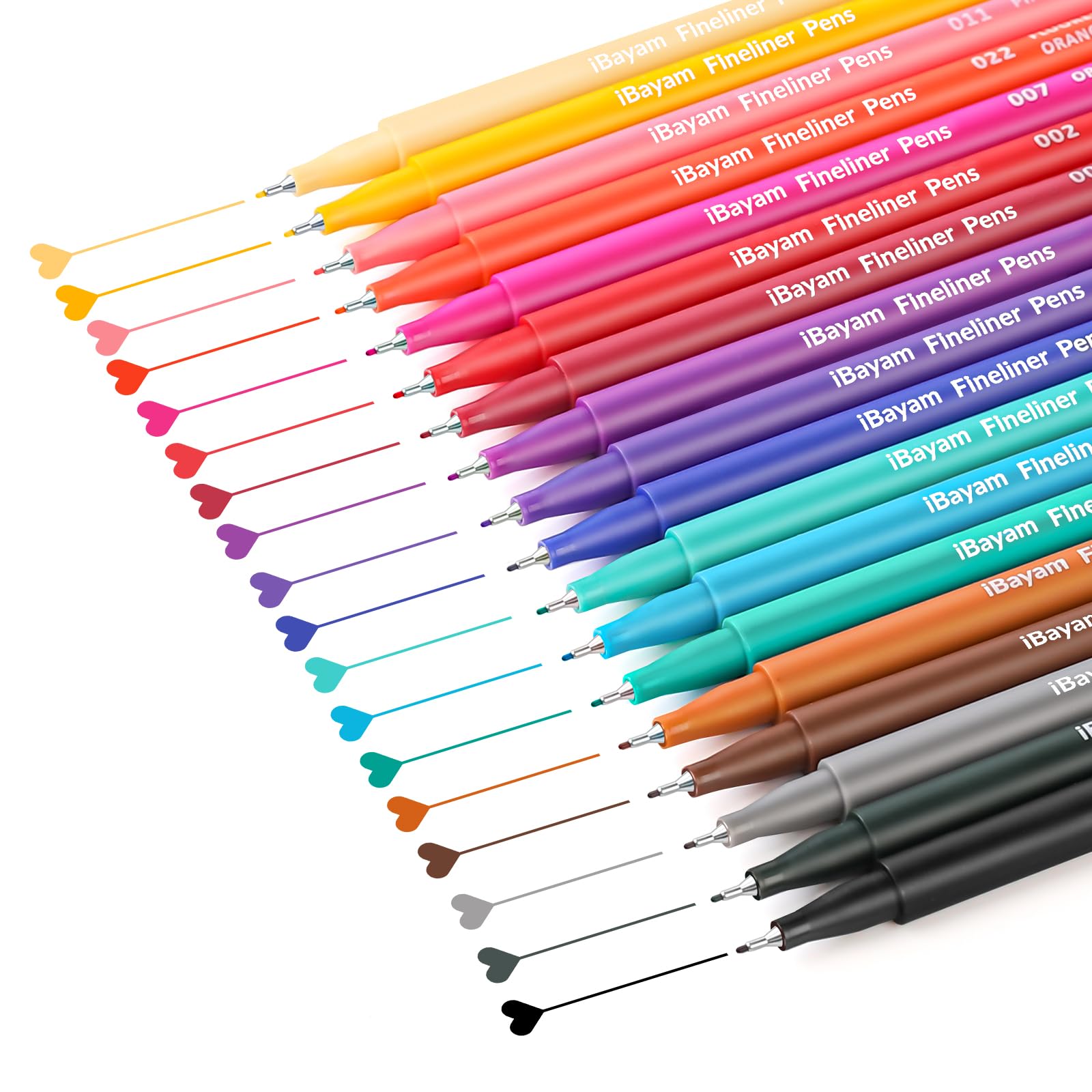 iBayam 18 Colors Fine Point Aesthetic Pens, Stocking Stuffers Christmas Gifts for Kids Trendy Teen Girl, Teacher Supplies, Preppy Stationery, Fun School Office Supplies, Scrapbook Art Pens