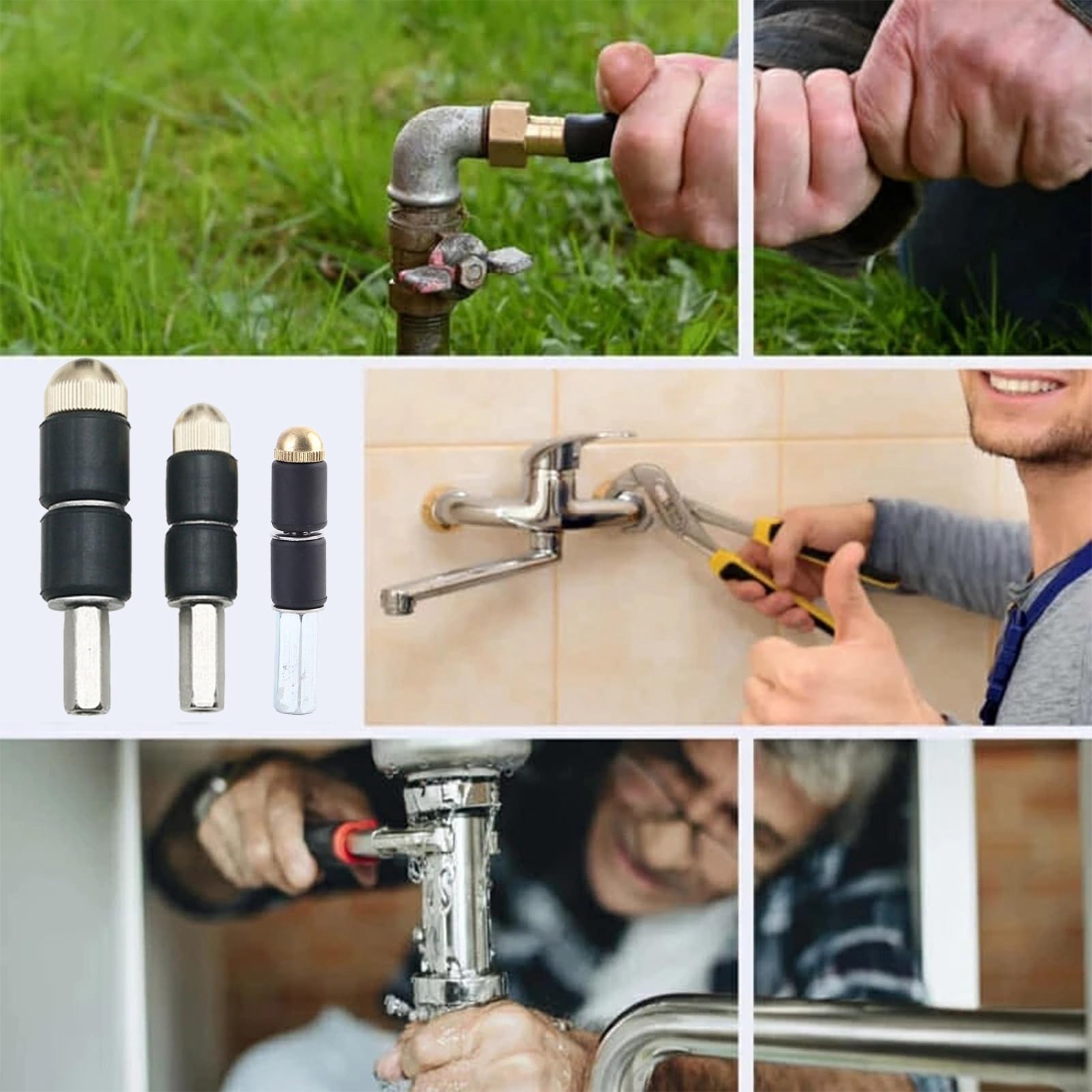 Natudeco Pipe Water Stopper Kit Emergency Plumber Stainless Steel Hot Melt Water Stop Needles for Home Improvement Plugging Water Repair