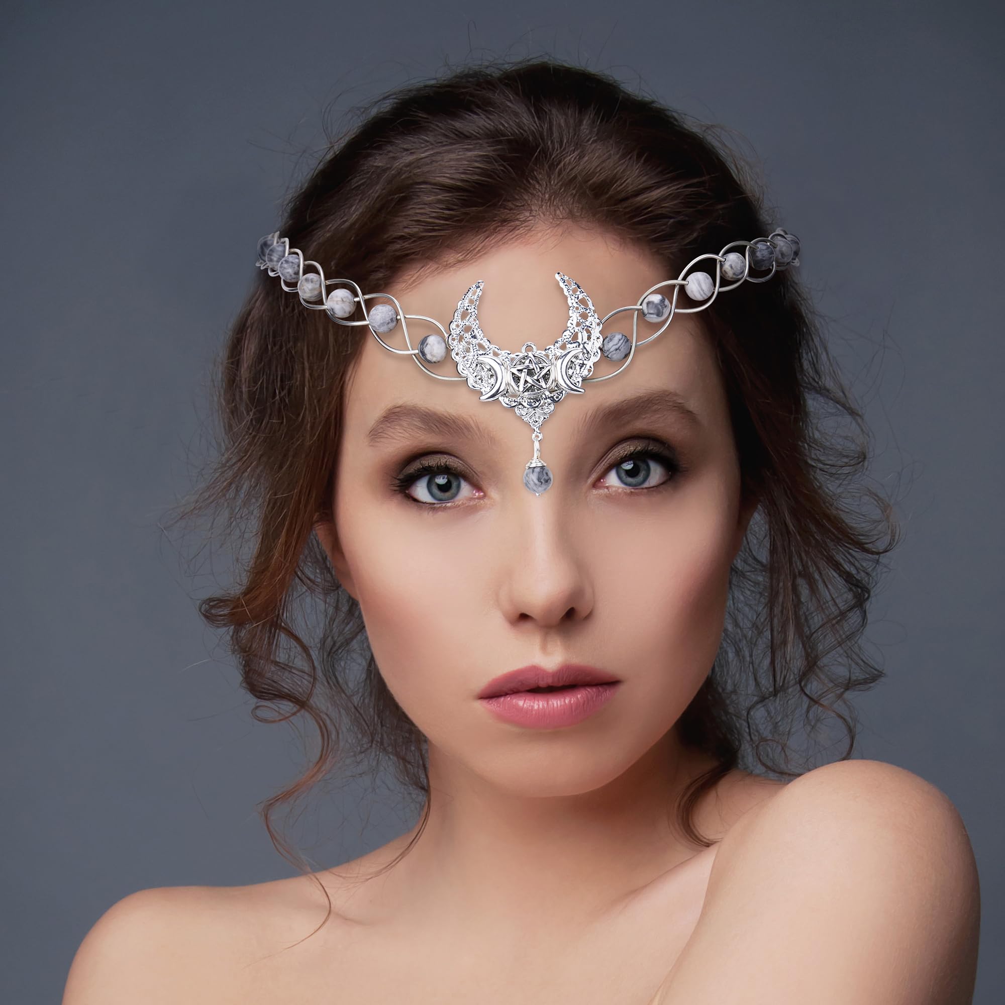 Vintage - Bel Aire Elegant Silver Crystal Headband, Tiara BELLAWOO Vintage Crystal Bride Tiara - Rhinestone Wedding  main image 2