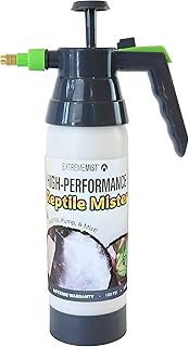 High-Performance Reptile Mister | Ultra-fine Amphibian Sprayer | Terrarium Humidity Fogger | Continuous Gentle Mister | Humidifier for Geckos, Chameleons, Turtles, & Lizards | 32 Oz Bottle
