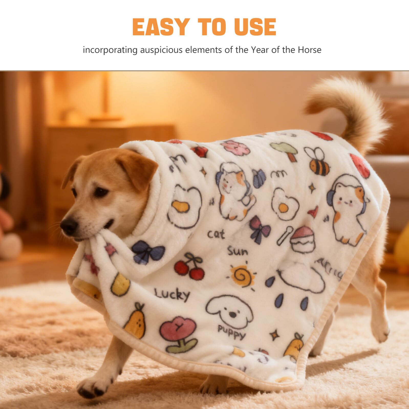 Kisangel Coperta Riscaldante per Cani e Gatti in Pile Morbido 150x200 Cm Coperta per Divano e Trasportino per Animali Domestici Lavabile in Lavatrice Portatile per Cuccioli e Gattini