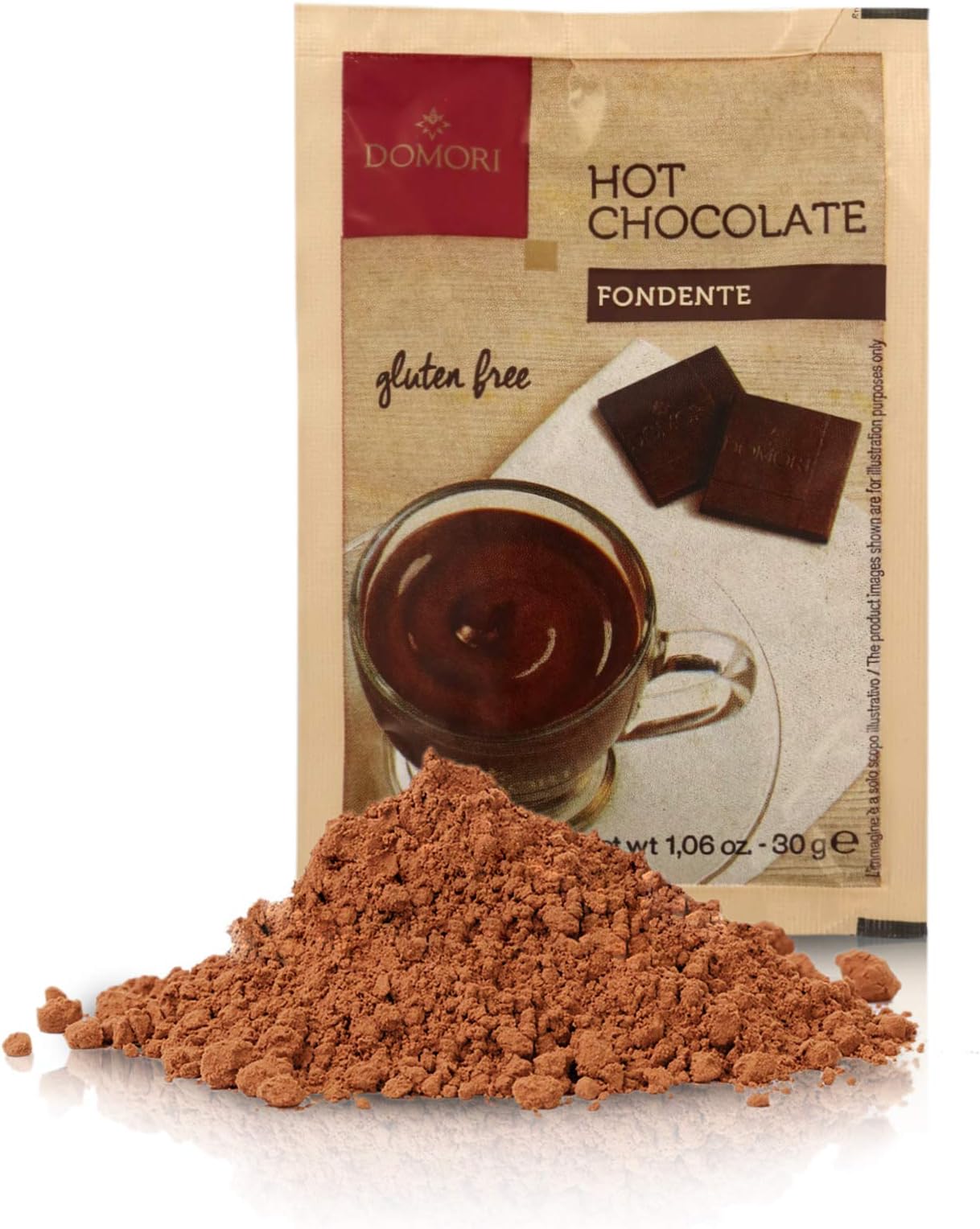 Hot Cocoa Dark Chocolate, Drink Mix, 100 Sachets (30 Grams / 1.05 Oz Each), Tot. 3 Kg / 6.6 Lb