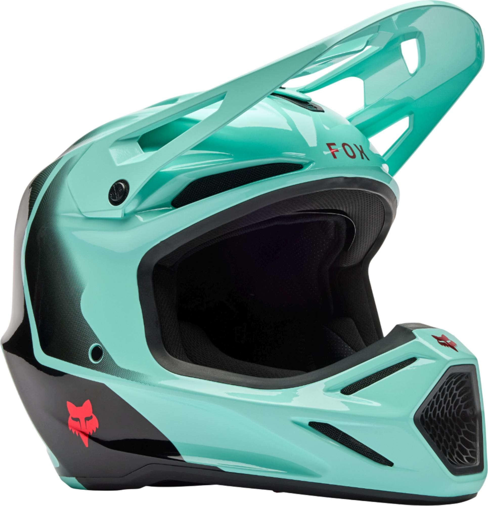 FOX V3 Drip Motocross Helm Turquoise M