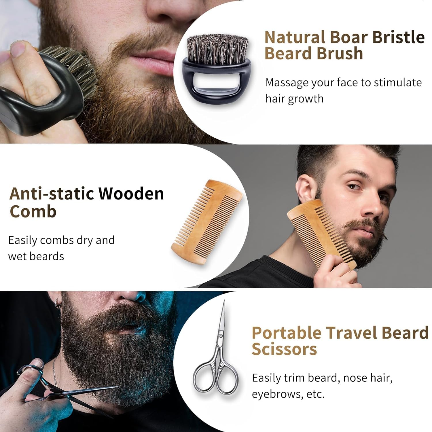 YMing Herren-Geburtstagsgeschenk, Pflegepaket für Männer mit Bartpflegeset, Tasse für Vatertag, Weihnachten, Valentinstag, Jubiläum, Ruhestand, Geburtstag Geschenk für Vater, Ehemann, Freund, Kollegen