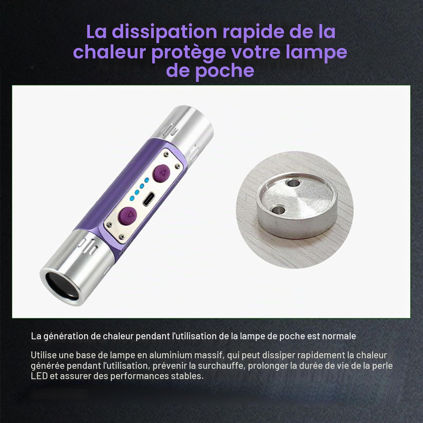 Lampe de Poche UV Triple Onde 254 Nm/365 Nm/395 Nm, Lumière Noire 3 W pour la Chasse aux Minéraux, Détection de Contrefaçon, Authentification de Bijoux et D'art