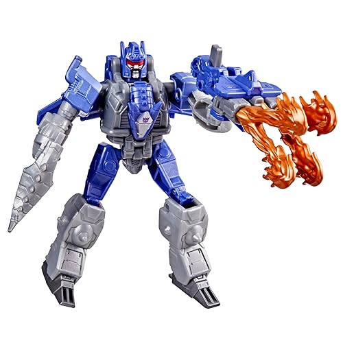 Transformers CYBERWORLD Galvatron Armored Cyber Changers 4-Inch Action Figure, Quick Change to Dragon Mode, Robot Toys for Boys and Girls, Kids Christmas Stocking Stuffers, Ages 6+