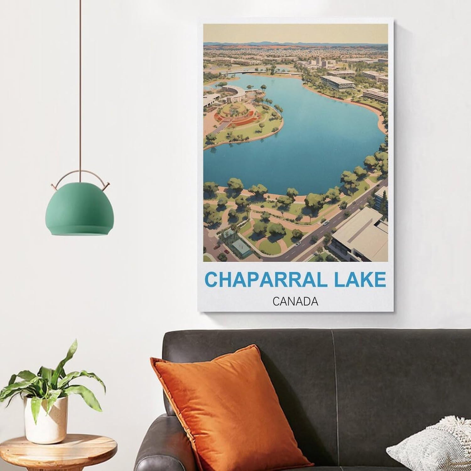 HSAEYITF Chaparral Lake Canada Vintage Travel Posters 24x36inch(60x90cm) Canvas Art Poster And Wall Art Picture Print Bedroom Decor