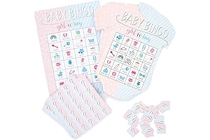 Gender Reveal Bingo Baby Shower Games for Adults