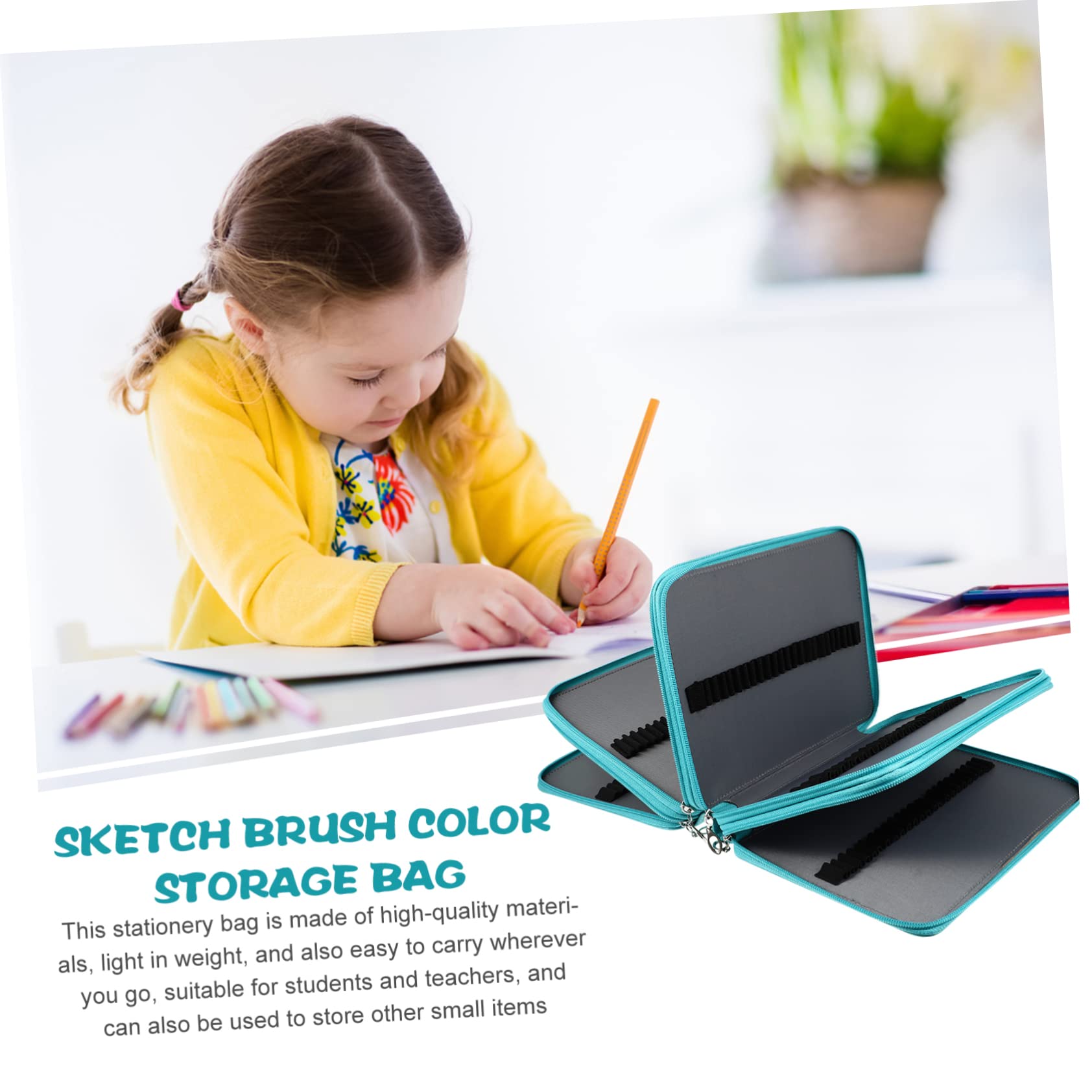 Borsa per Organizer Capiente per Colorate per Scuola e Pittura Ad Olio Con Scomparti per Classificazione Ottimale Strumenti Scrittura