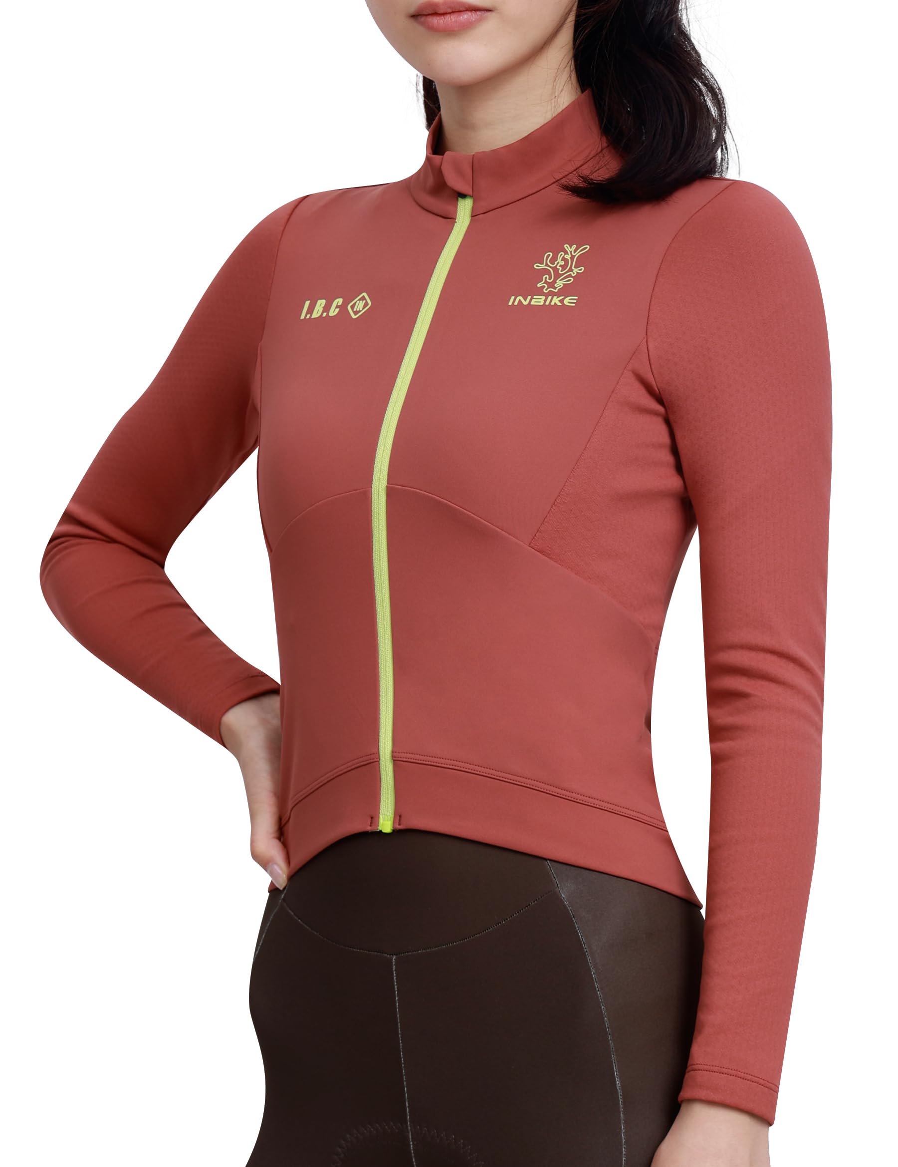 INBIKE Giacca da Ciclismo Invernale Donna Maglia Ciclismo Donna Antivento Idrorepellente Riflettenti con Tasche per Bici da Strada MTB