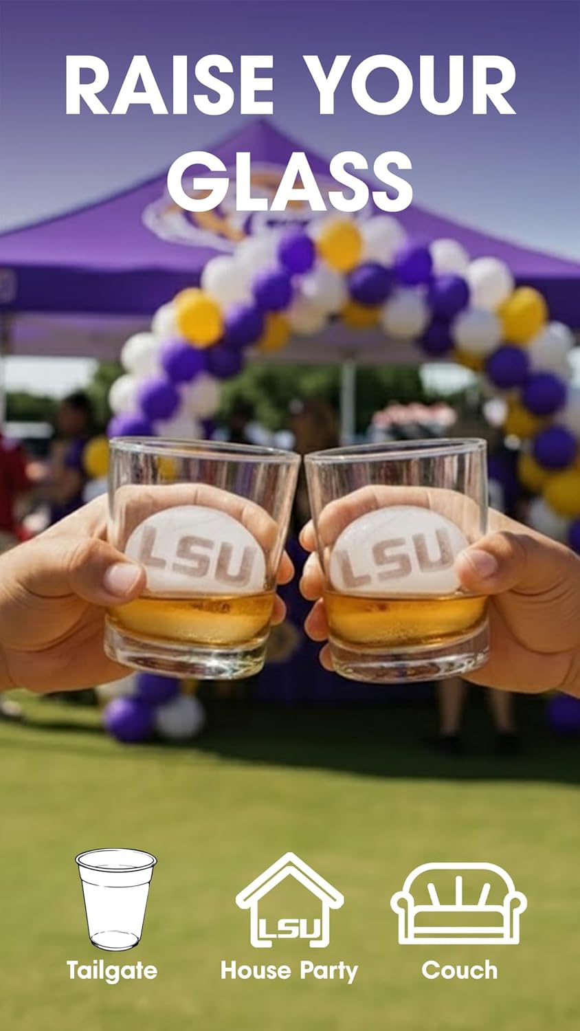 TEAM ICE - Collegiate Silicone Ice Cube Tray Collection - Large Silicone Ice Cube Mold for Whiskey & Cocktails, Durable Game Day Ice Mold for Fans & Tailgate Parties (Purple/Gold)