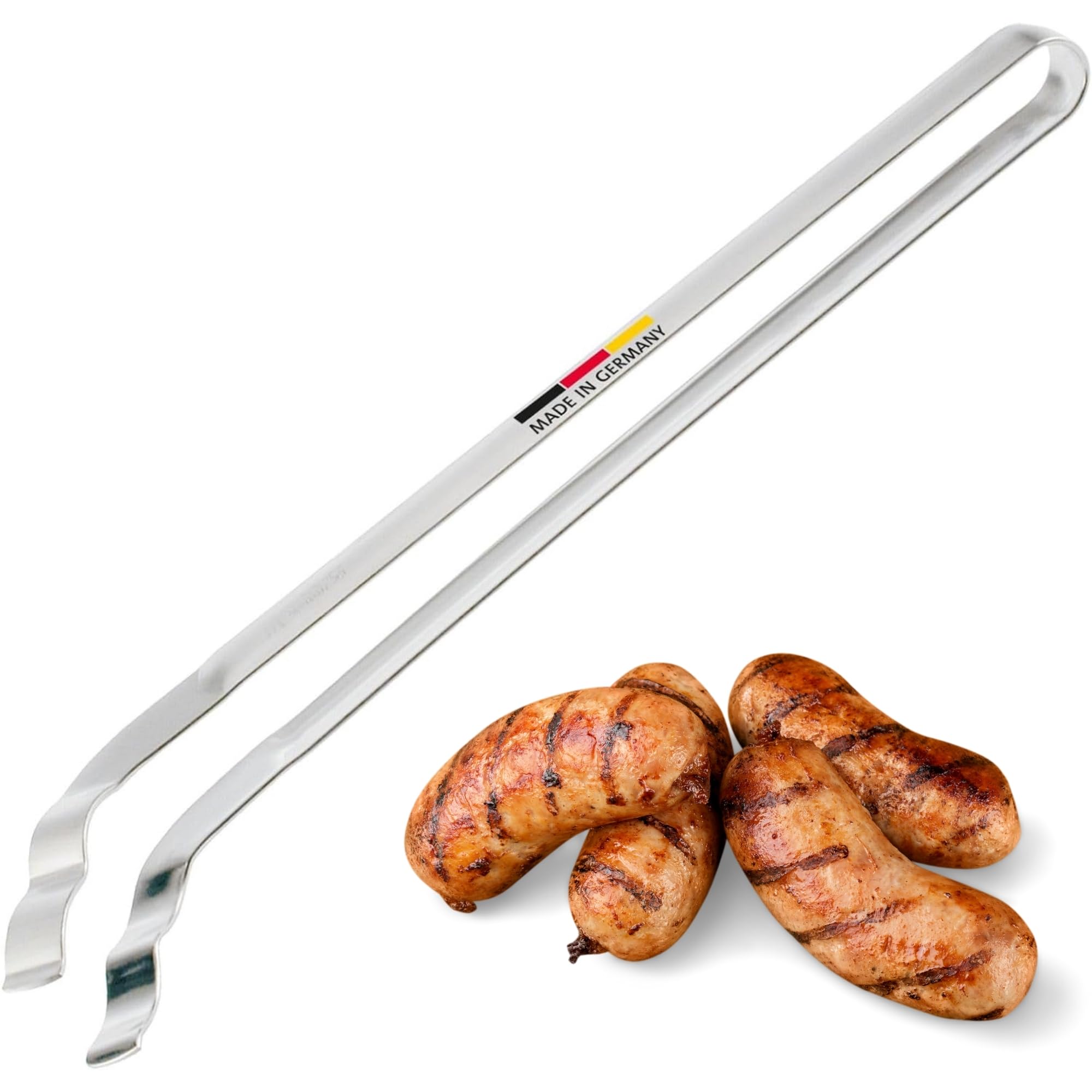 Pinces à Barbecue Westmark - 2 Pinces Inox 27,5cm Avec Poignées Caoutchouc - Pour Gril Et Cuisine