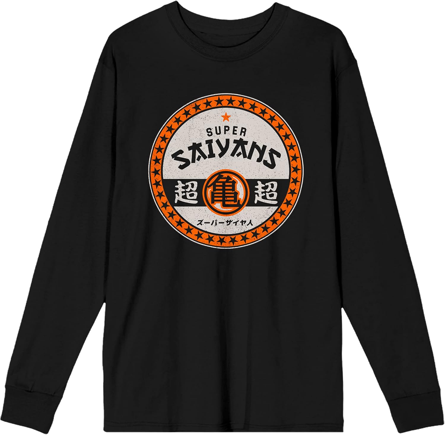 Dragon Ball Super Saiyans Men's Crew Long Sleeve Tee Shirt