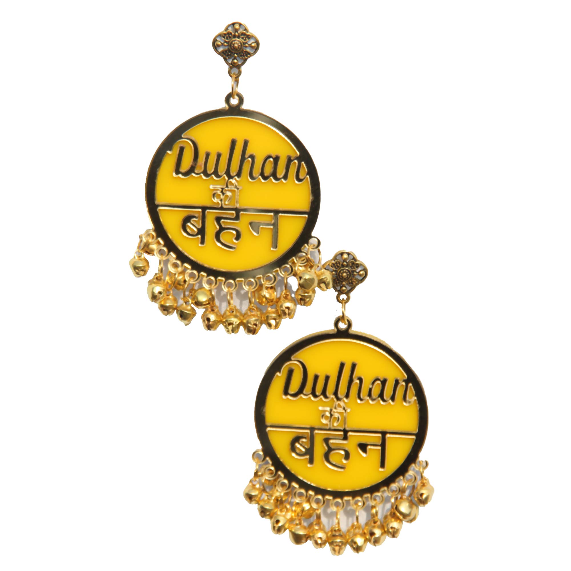 RN Collection Acrylic Dulhan Ki Bhan Earrings For Women & Girls. (Yellow & Gold) (B08YMZM243) Amazon Price History, Amazon Price Tracker