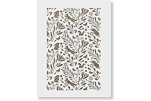 Forest Pattern Wall Stencil - Wall Stencils, Stencil Designs, Stencil for Painting, Large Wall Stencils