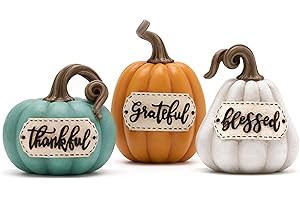 Valery Madelyn Pumpkins Fall Table Decor for Home