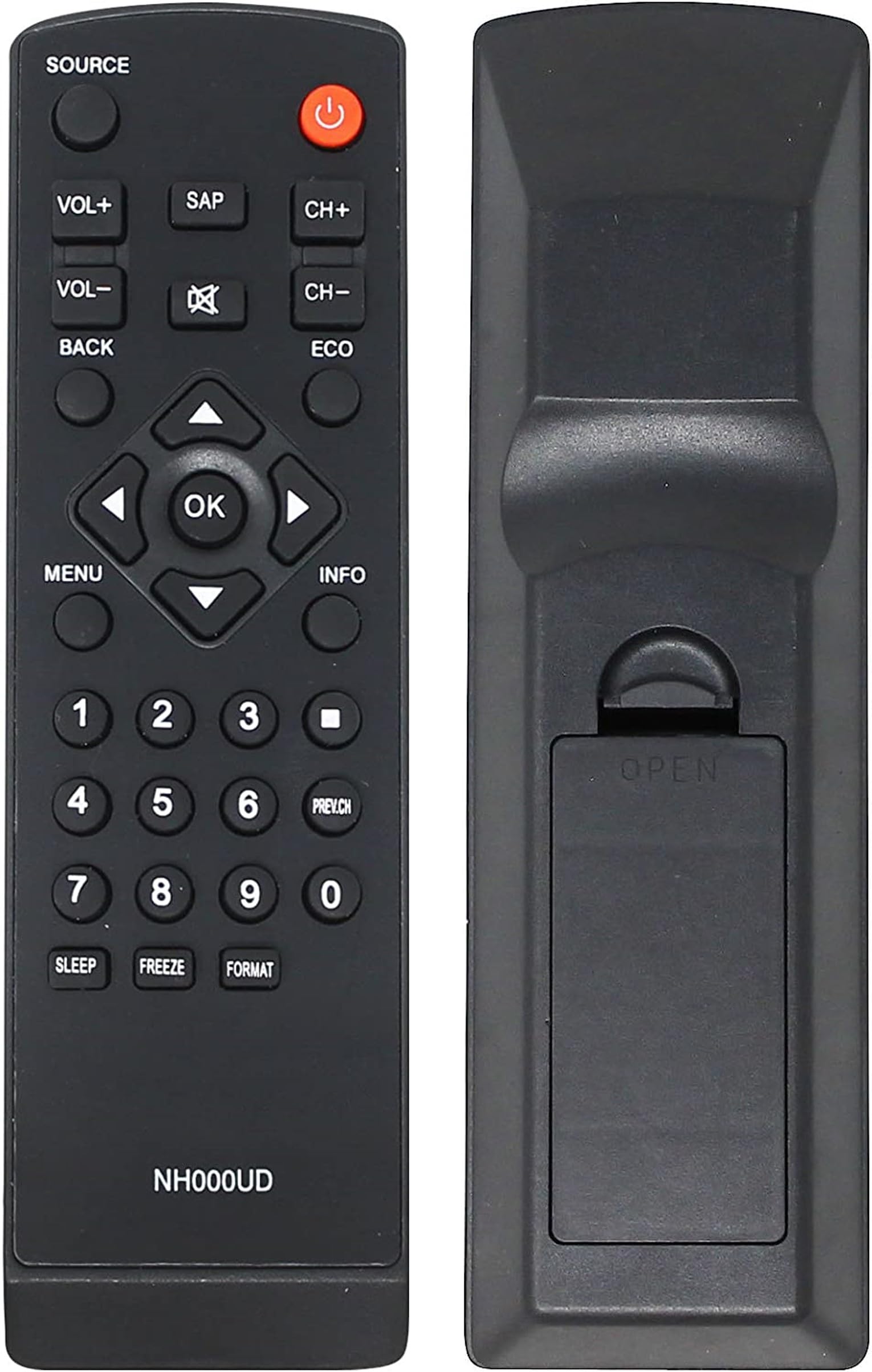 Smartby Nh000ud Nh001ud Remote Control Replacement for Sylvania Emerson TVs