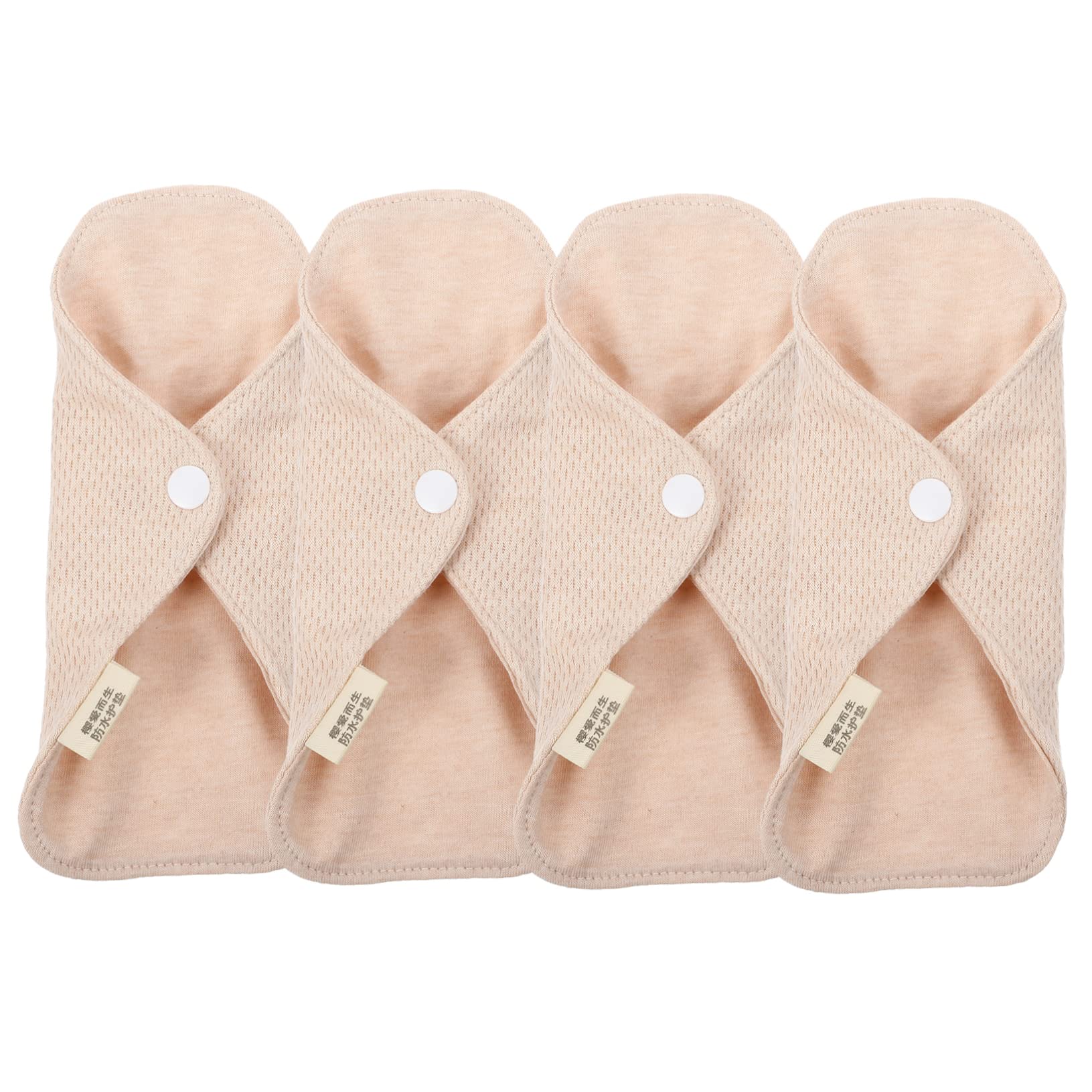 Outanaya 4pcs Washable Sanitary Napkin Cushions Mama Cloth Cotton Cloth Pads Period Pads Washable Sanitary Pad Washable Cloth Menstrual Pads Women Pad Leakproof Miss Pure Cotton