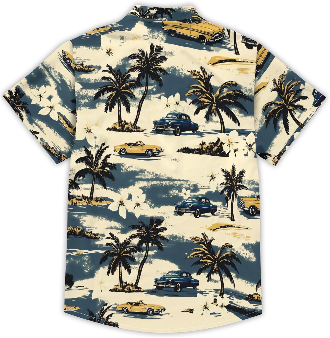 Mens Funny Neon Hawaiian Shirts 3D Graphic Button Down Short Sleeve Shirt Summer Beach Aloha Tops Theme Party - Image 4