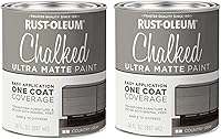 Vista 12 de Rust-Oleum 287722 - Pintura a la tiza ultramate para interiores, 30 onzas, capa superior transparente mate