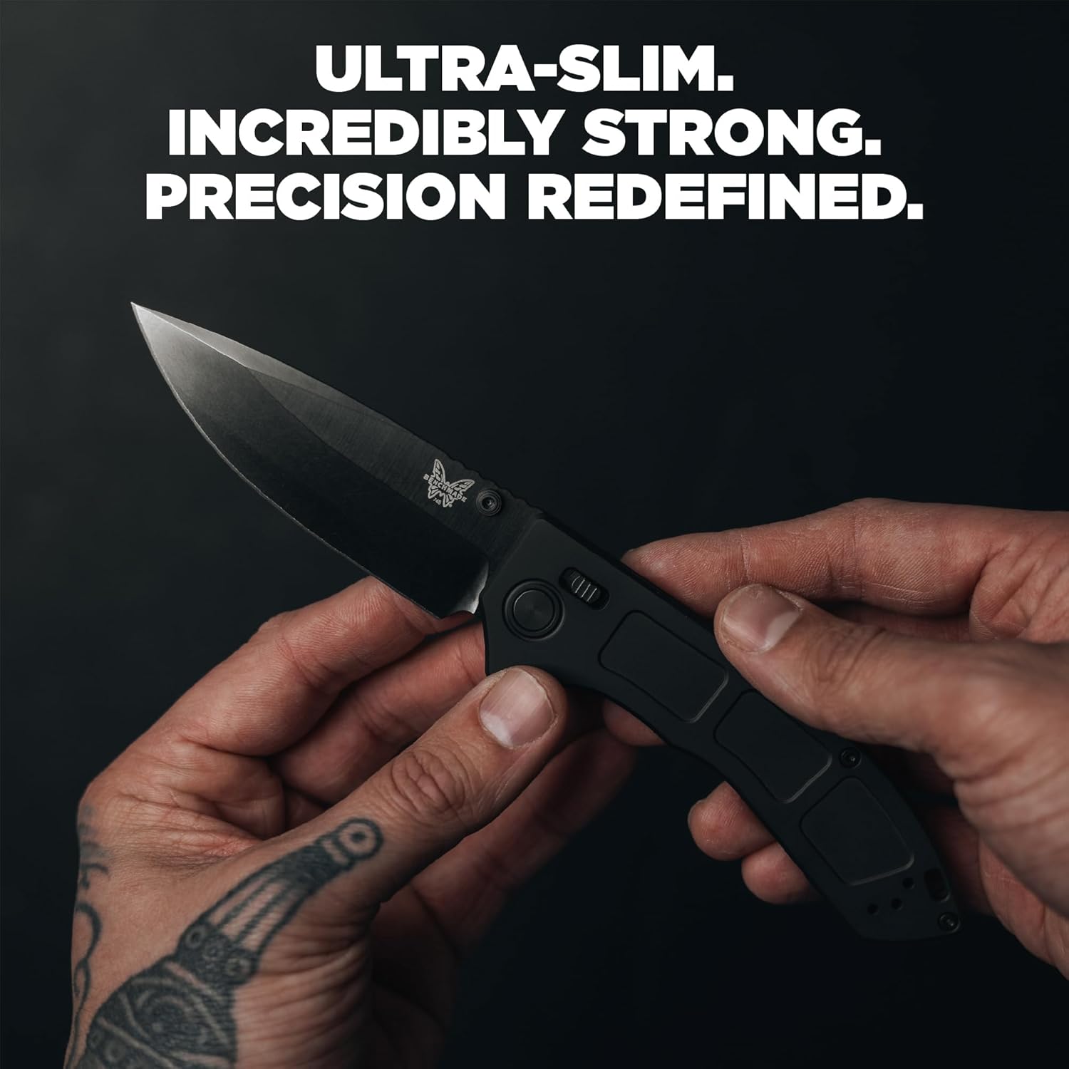 Benchmade - Narrows 748 EDC Knife with Black DLC Titanium Handle (748BK-01)