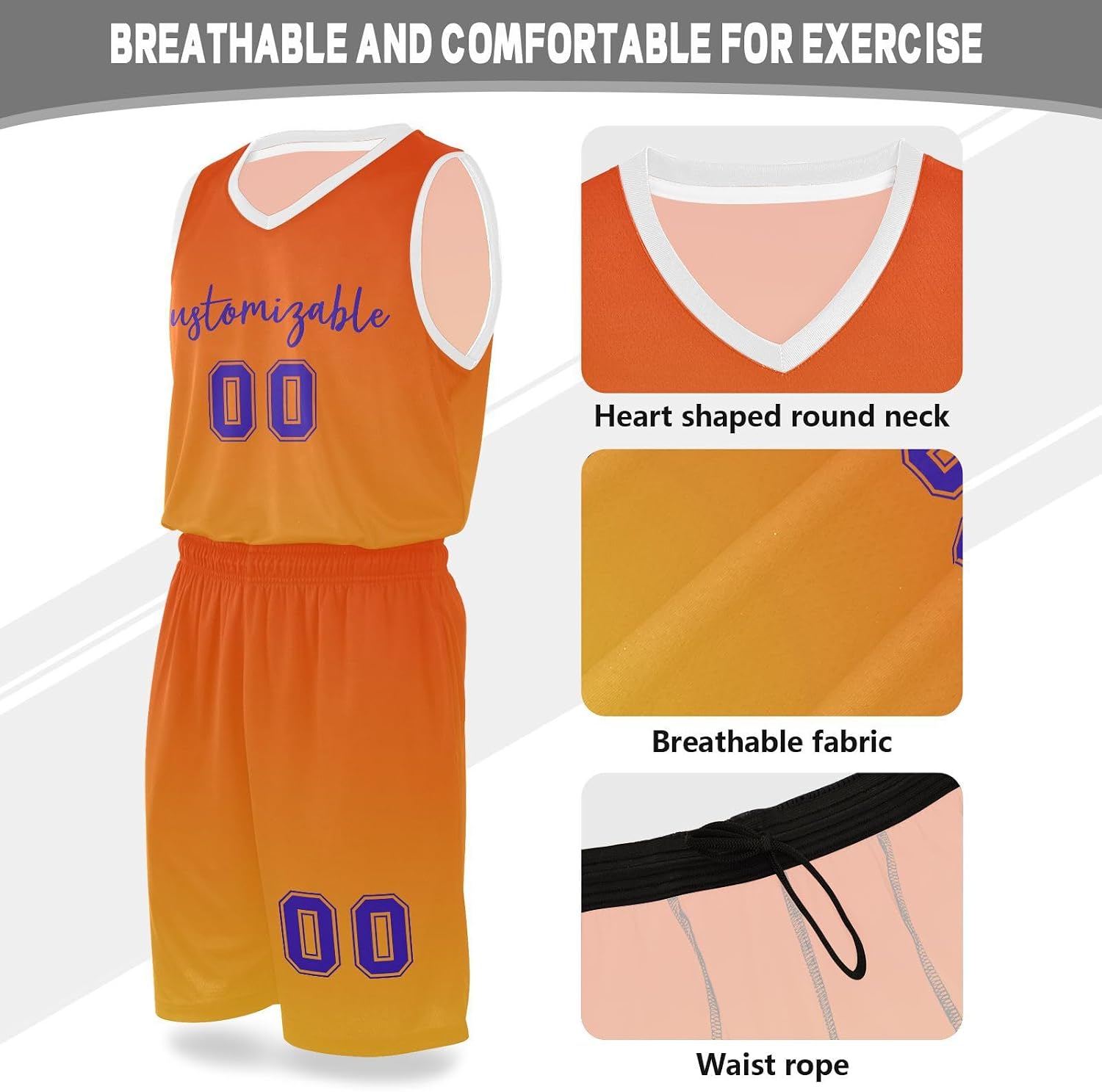 Custom Basketball Jerseys and Shorts for Men Women Add Your Team Name Number Gifts for Basketballs Lovers