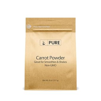 Pure Original Ingredients Carrot Powder 8 oz Smoothies & Shakes, Sauces, No Fillers Or Additives