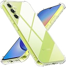 Tobfit Custodia per Samsung Galaxy A34 5G, Trasparente Custodia in Silicone Protezione Cover per Samsung A34 5G (Trasparente)