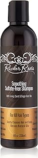 Rucker Roots Smoothing Sulfate Free Shampoo |Ginger, Turnip, Carrot Root Oils| For All Hair Types| Gentle Cleanser| Shea Butter| Argan Oil| Cocoa Seed Butter| Antioxidants
