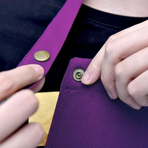 Miniatura 5 de MORNITE Delantales artísticos para pintar cerámica cerámica, delantales de cocina para hombre y mujer, impermeables, color verde