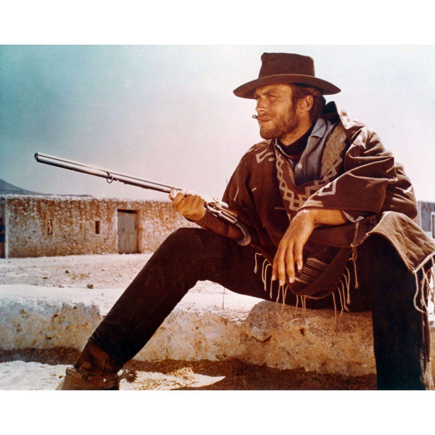 Plaque métal western Clint Eastwood 30 X 20 CM
