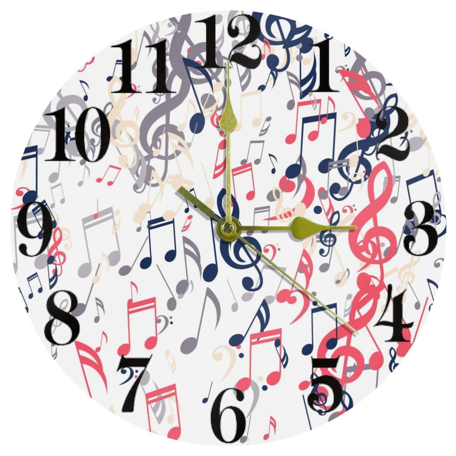 Horloge murale sans tic-tac ronde à piles pour retrouver le sommeil et le calme au bureau