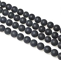 Vista 165 de MJDCB Natural Multicolor Volcanic Lava Stone Round Loose Stone Beads DIY for Jewelry Bracelet Making 15" (6mm, White)