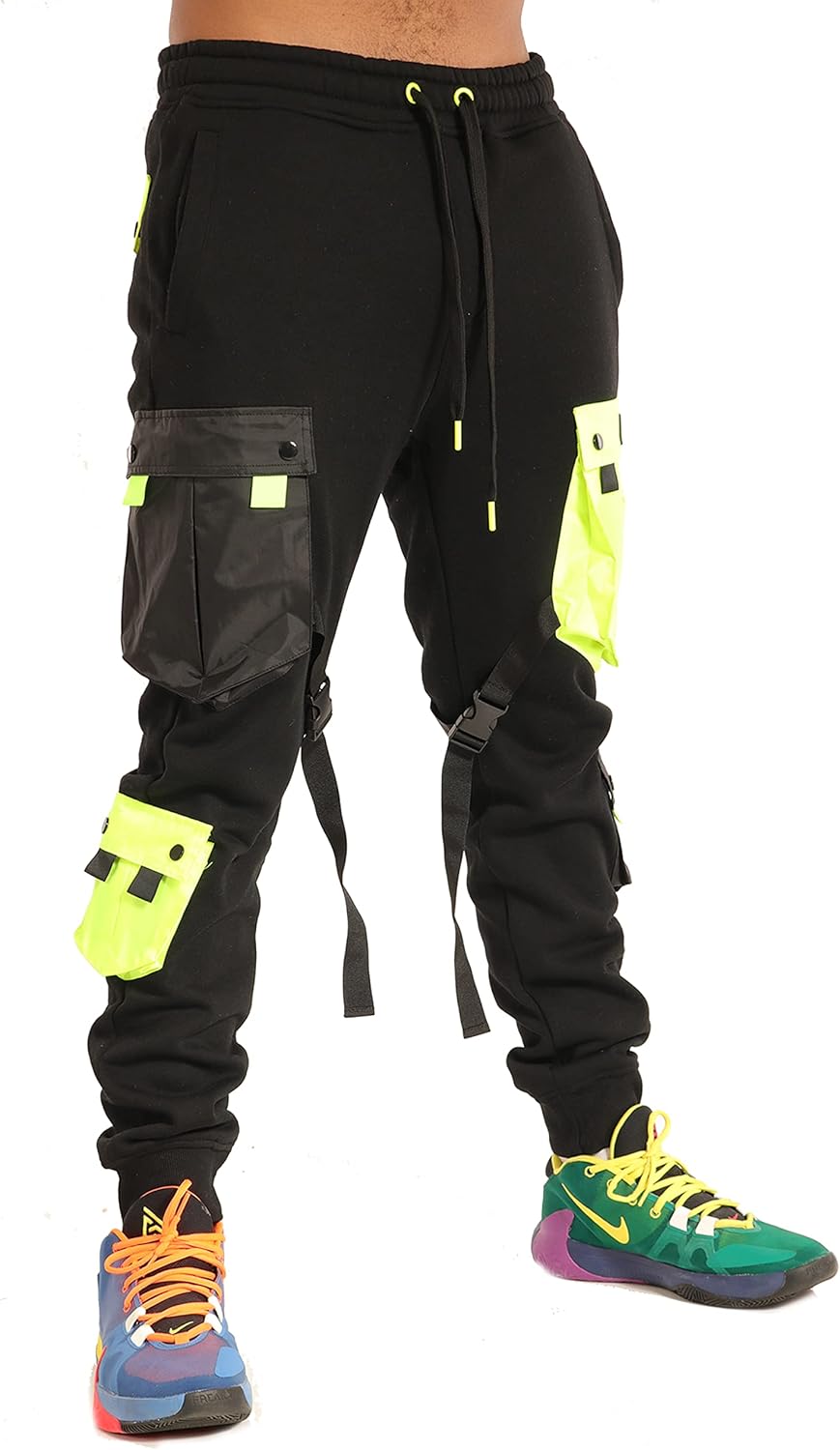 SCREENSHOT Mens Urban NYC Graffiti Hip Hop Fleece Pants Active