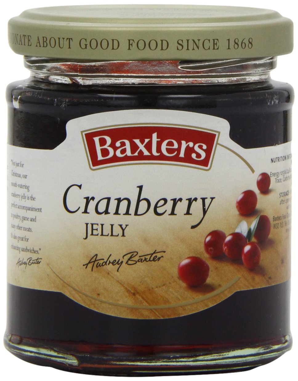 Baxters Cranberry Jelly 210 g (Pack of 6)