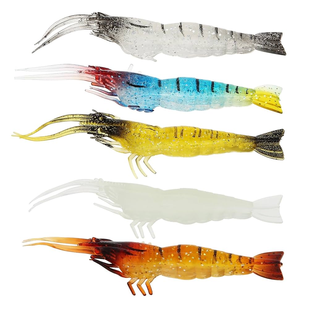10 Pcs Simulation Fake Bait Grass Shrimp Lures 4cm