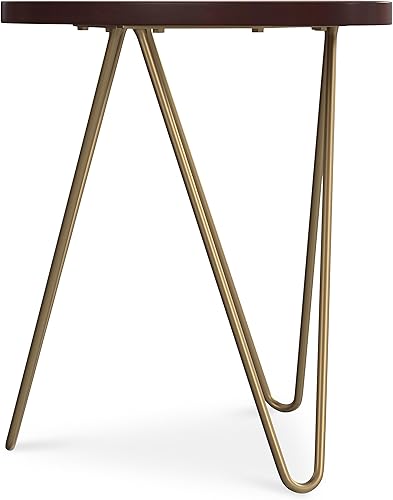 Miniatura 64 de SIMPLIHOME Preston - Mesa auxiliar de metal industrial moderna de 22 pulgadas de ancho en cobre antiguo, totalmente montada para la sala de estar y