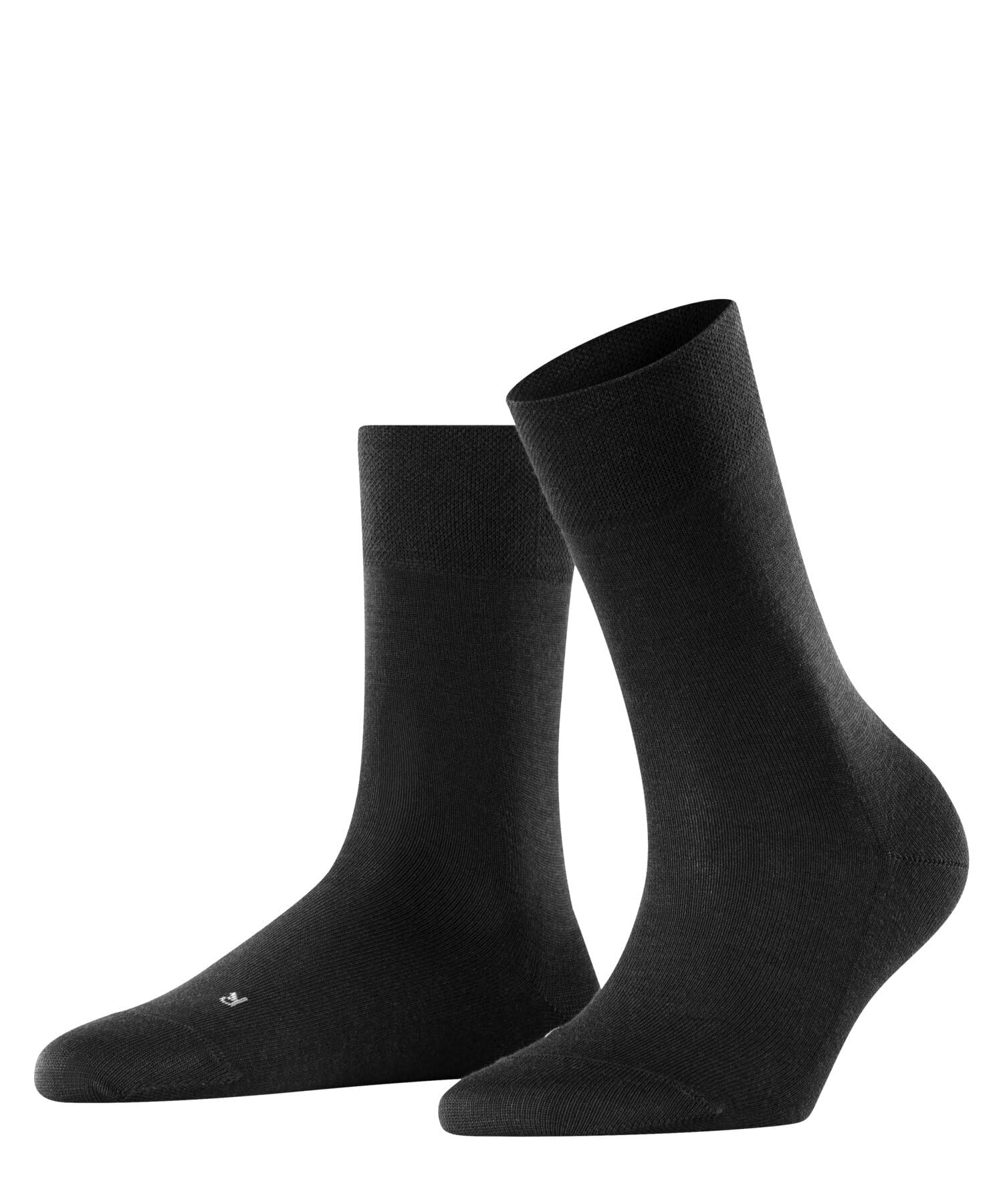FALKE Women's Sensitive New York W So Lyocell With Soft Tops 1 Pair Socks, Black 3000, 2.5-5