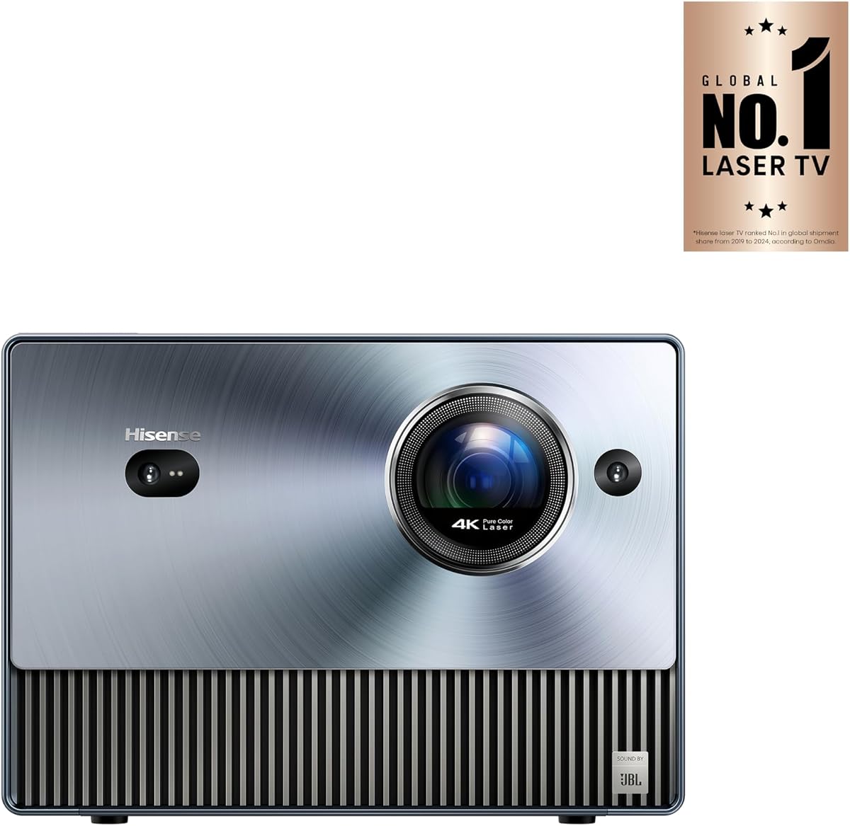 Hisense C1 4K UHD Mini Proyector Portátil Láser RGB Triple Color, hasta 300", Viddà OS, Dolby Vision HDR10, Gama de Colores 110% BT.2020, Sonido JBL 20w, Netflix, Corrección Keystone Automática, MEMC