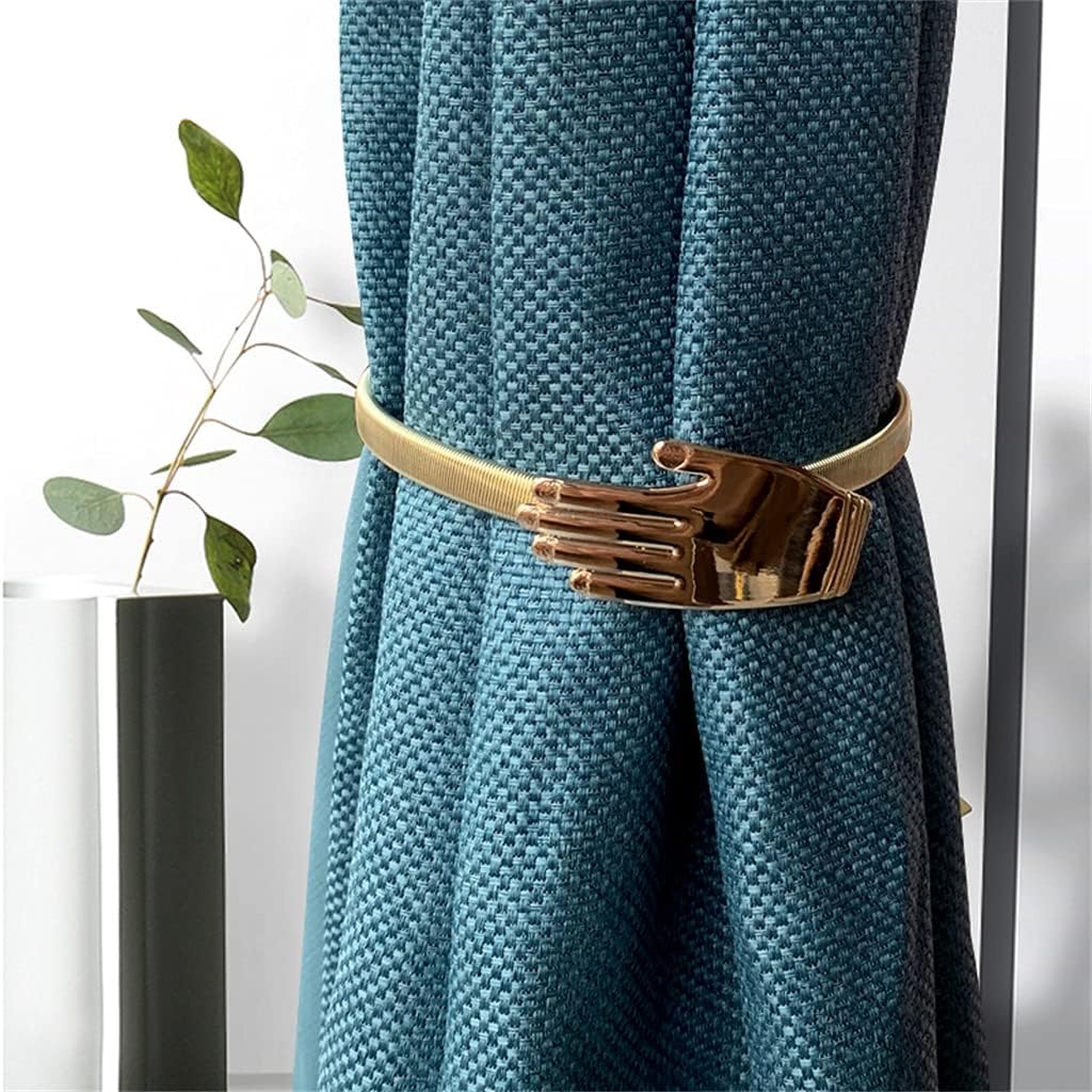Curtain Strap Alloy Palm Shape Spring Indoor Living Room Soft Decorative Curtain Buckle(